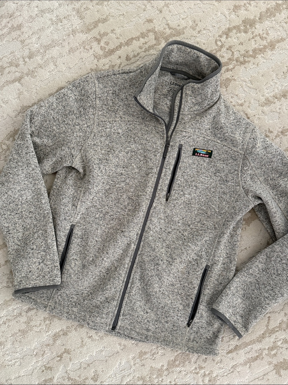 LL Bean full zip Mens Medium